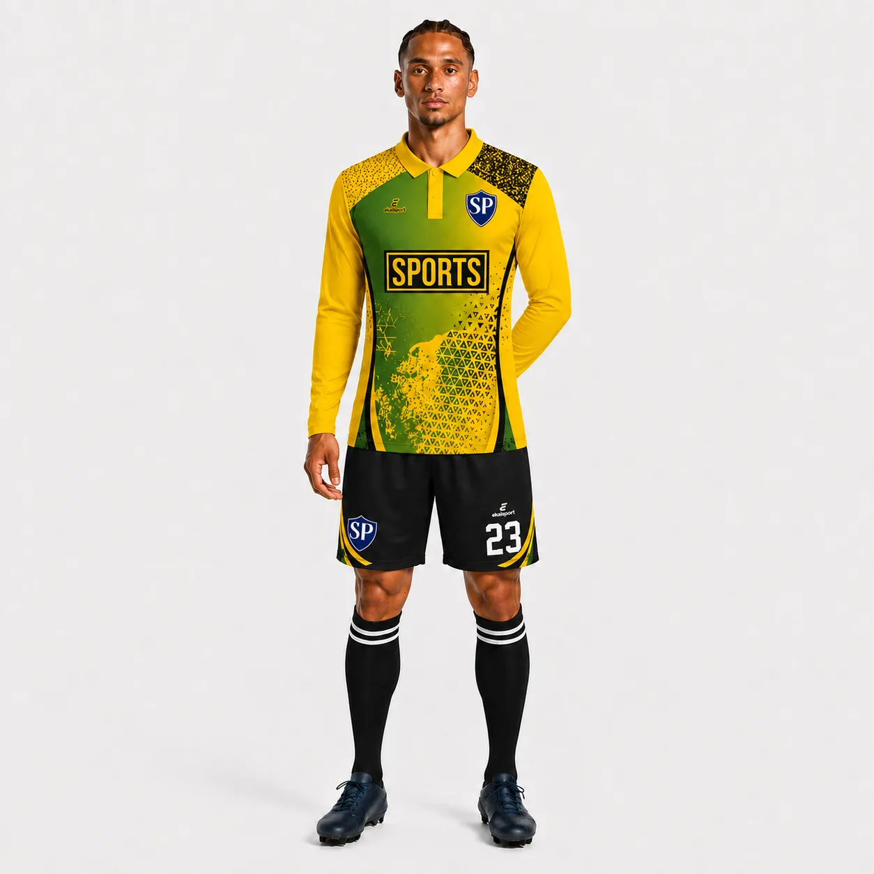 Deportivo-Tropical-Granulado Forma Çaprazdan Görünüm