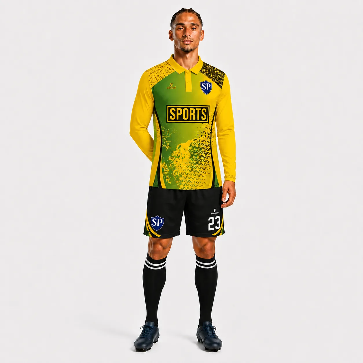 Deportivo-Tropical-Granulado Forma Çaprazdan Görünüm