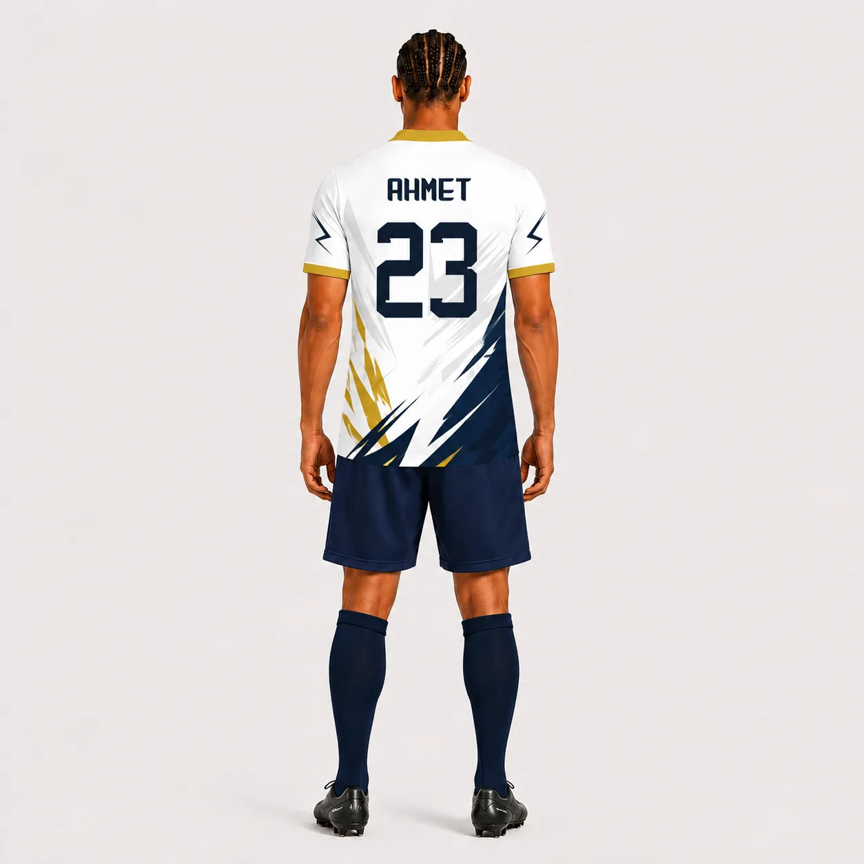 Sports-Grunge-Blue-Gold-III Forma Arkadan Görünüm