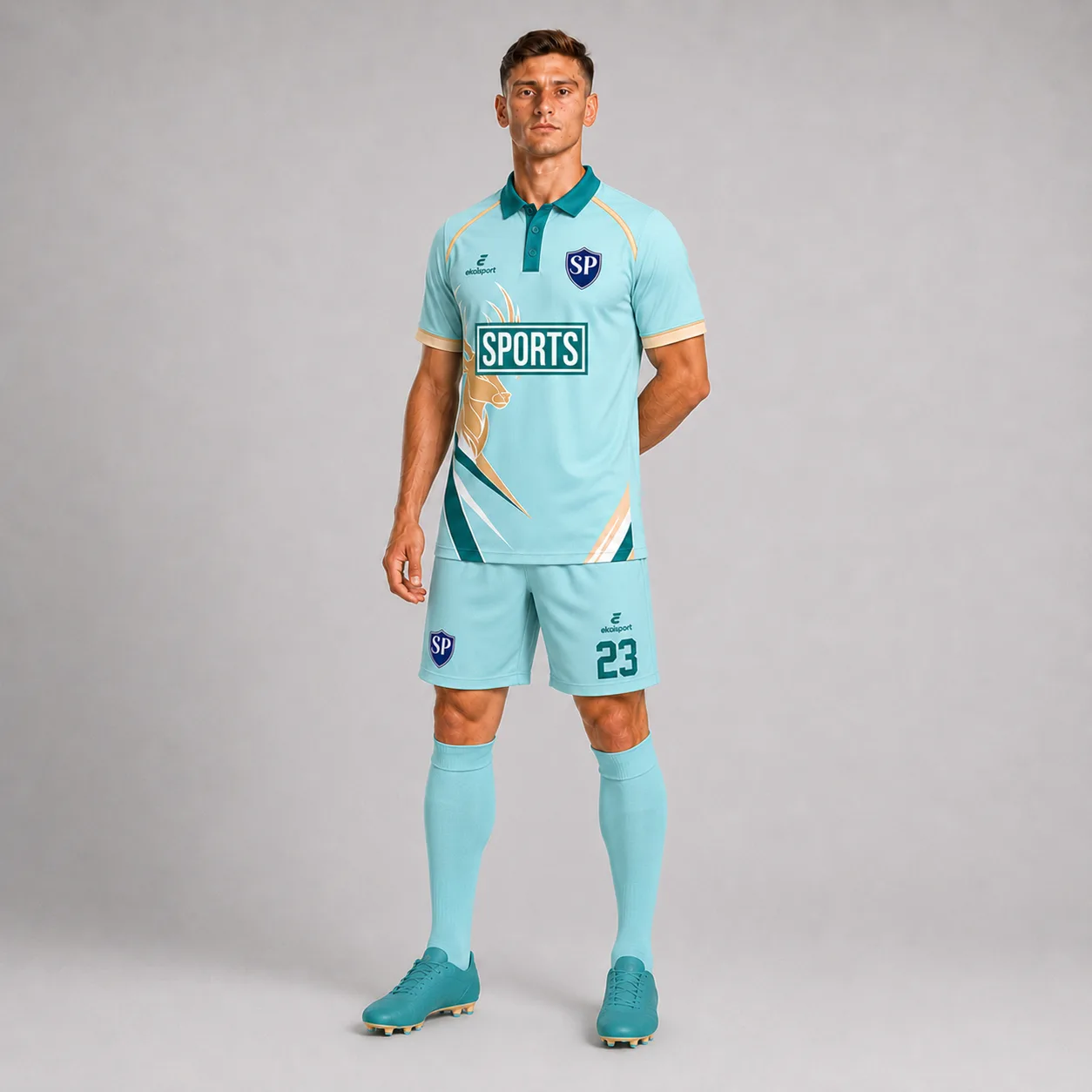Vector-Deportivo Forma Çaprazdan Görünüm