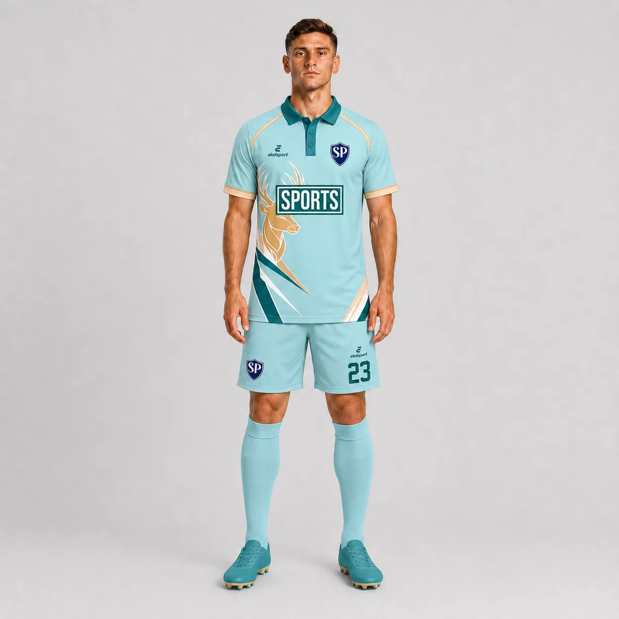 Vector-Deportivo Forma Önden Görünüm