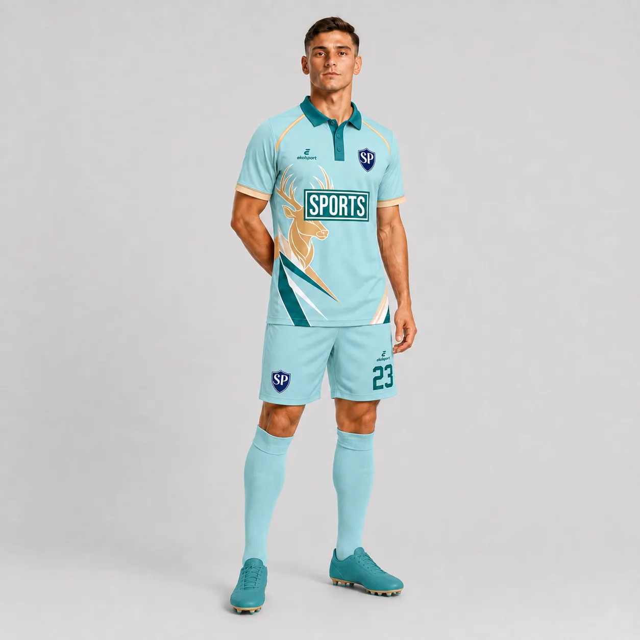 Vector-Deportivo Forma Çaprazdan Görünüm